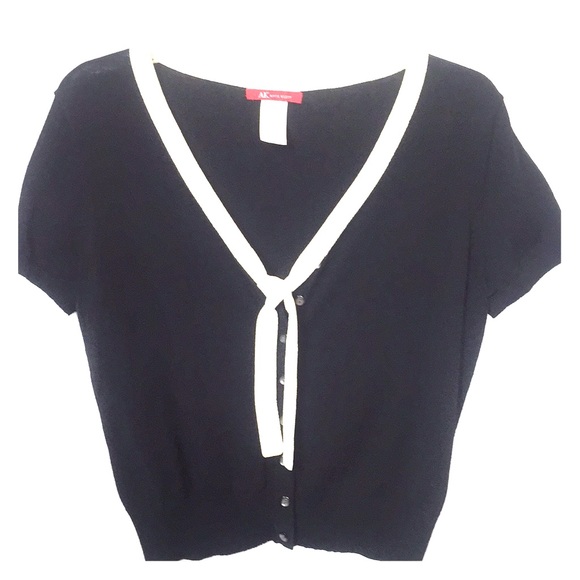 Anne Klein Tops - Anne Klein Black/Beige Knit Top